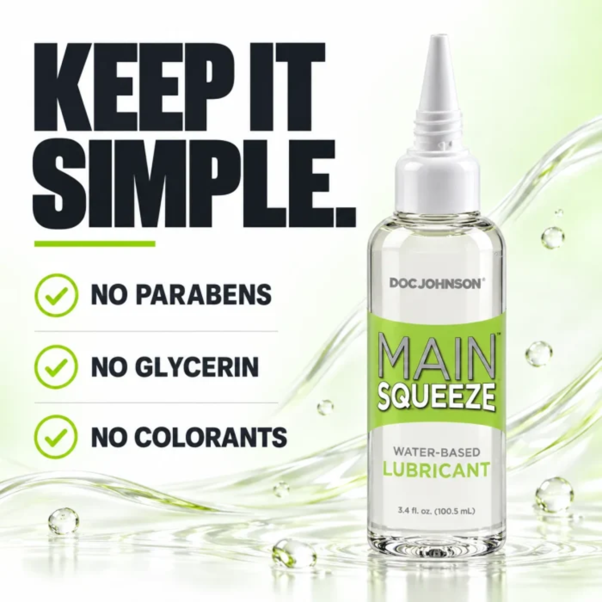 Lubricante a base de agua Main Squeeze 100 ml Imagen secundaria del producto