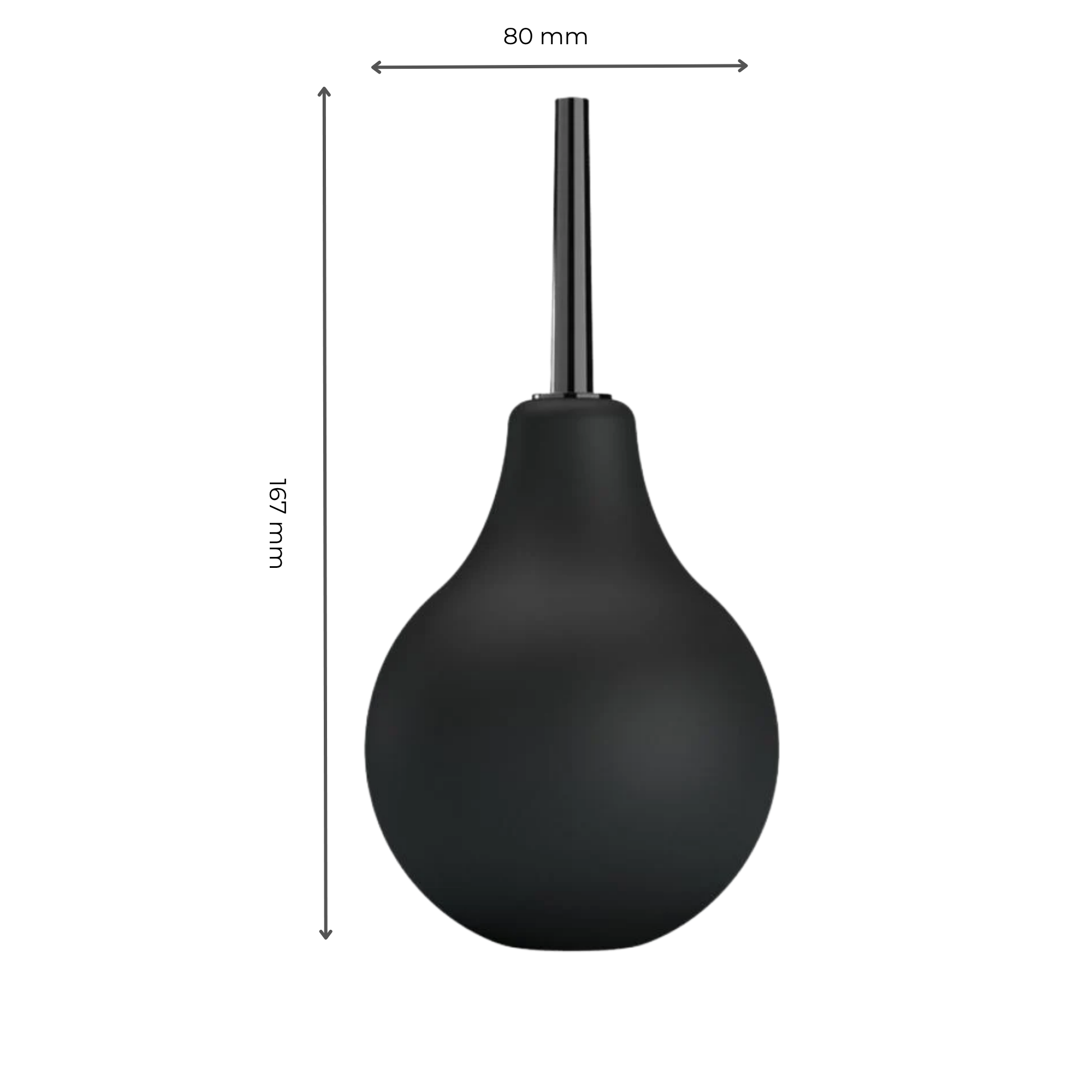Mr. Play Ducha anal negra 7.5 fl oz Imagen secundaria del producto
