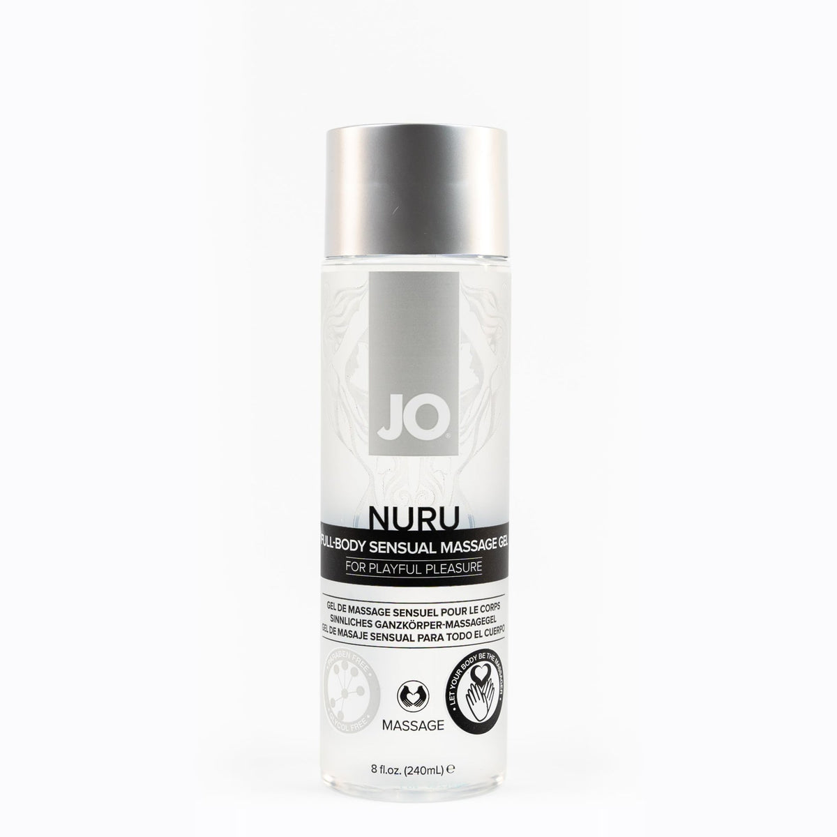 JO NURU Full-Body Sensual Massage Gel 8 fl.oz Imagen principal del producto