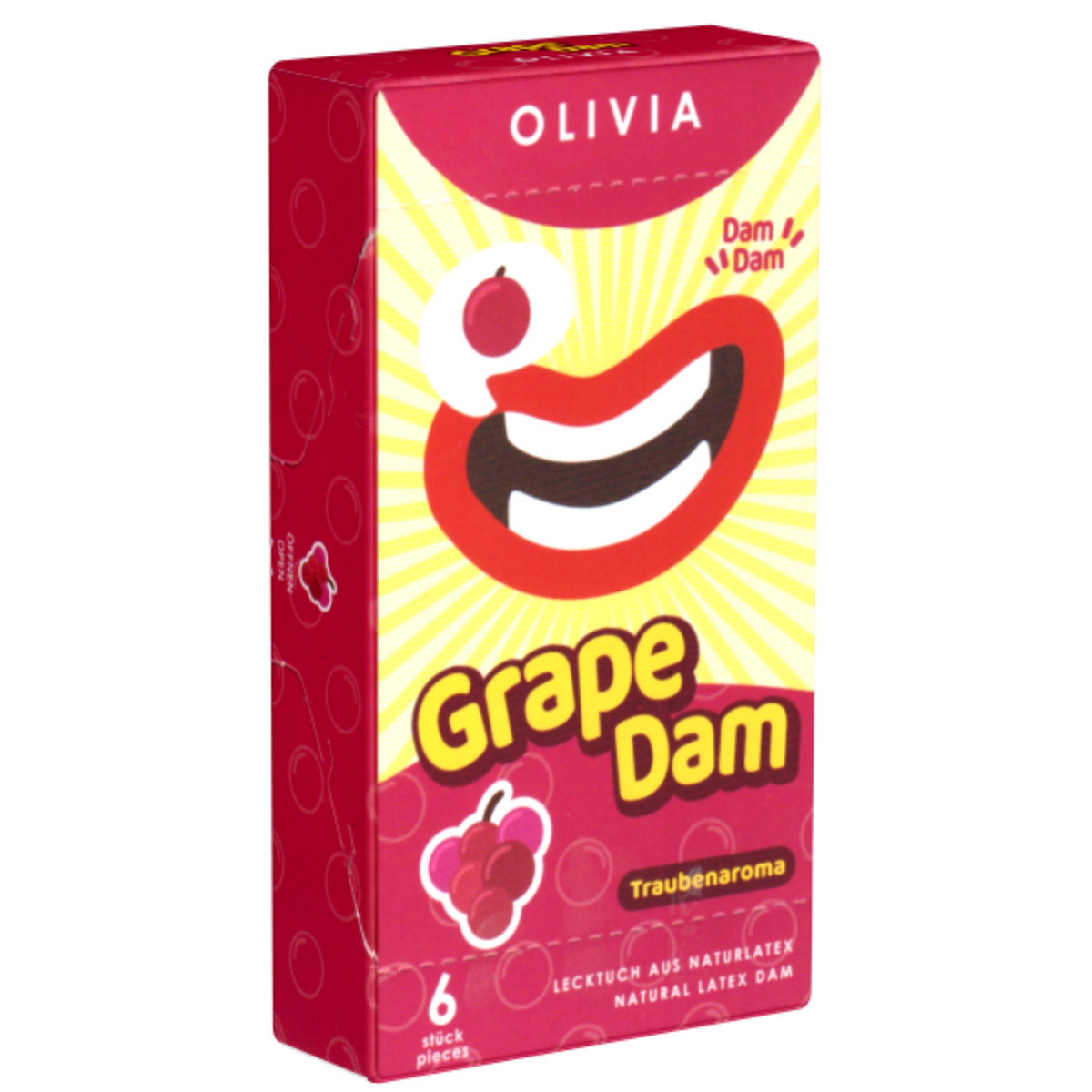 Olivia Grape Dams Pack 6 | WorldCondoms Imagen principal del producto