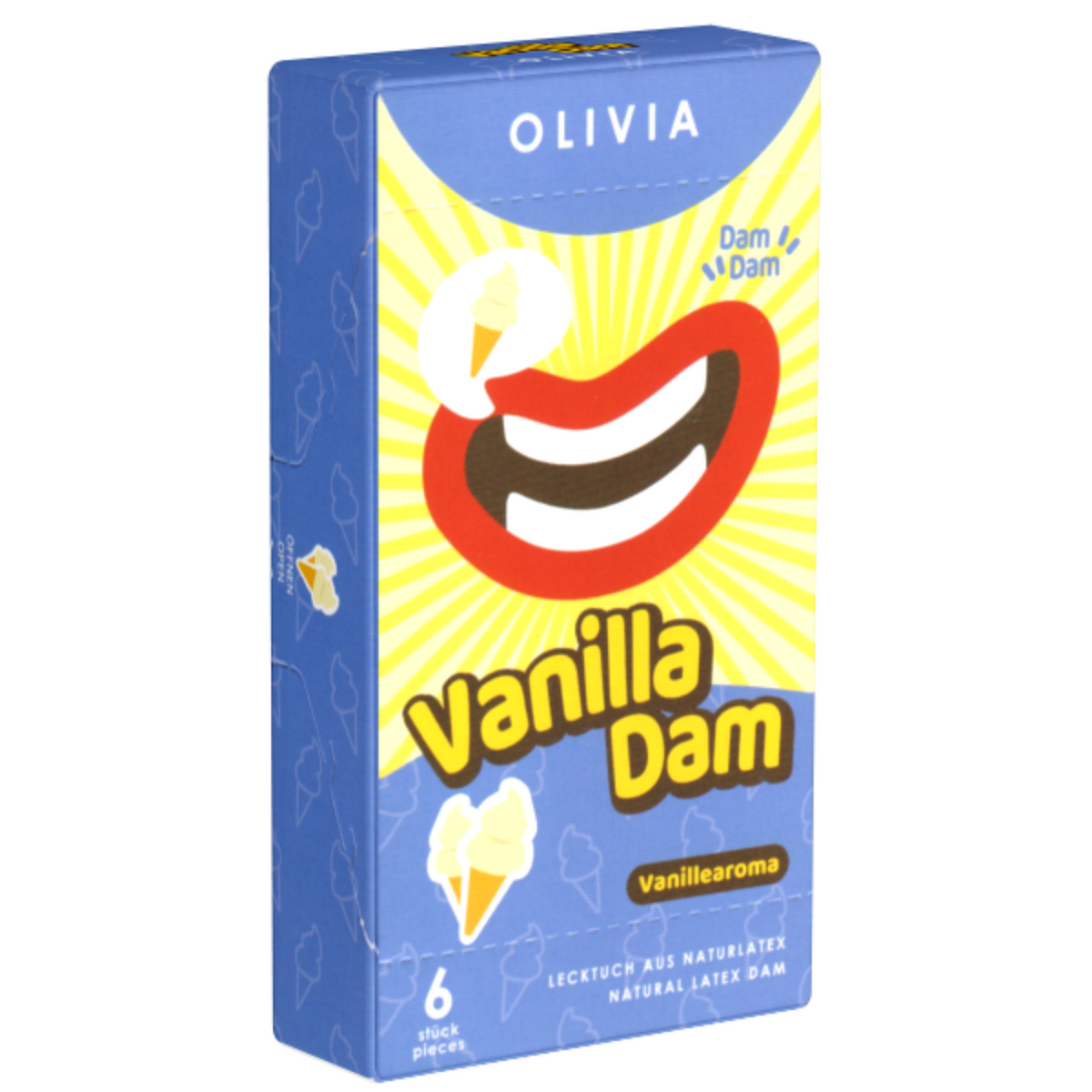 Olivia Vanilla Dams Pack 6 | WorldCondoms