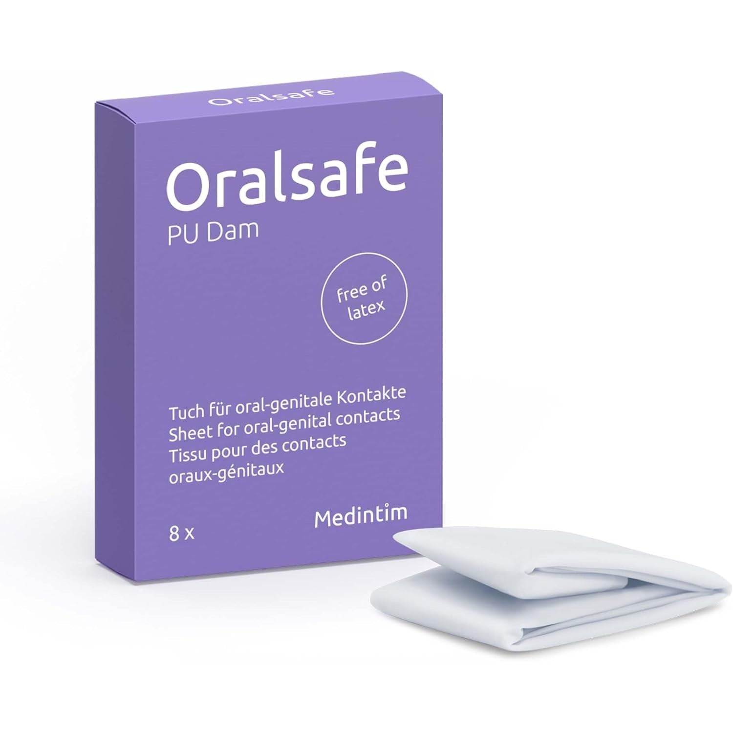 Protectores bucales de PU Vainilla Oral Safe, paquete de 8 Imagen secundaria del producto