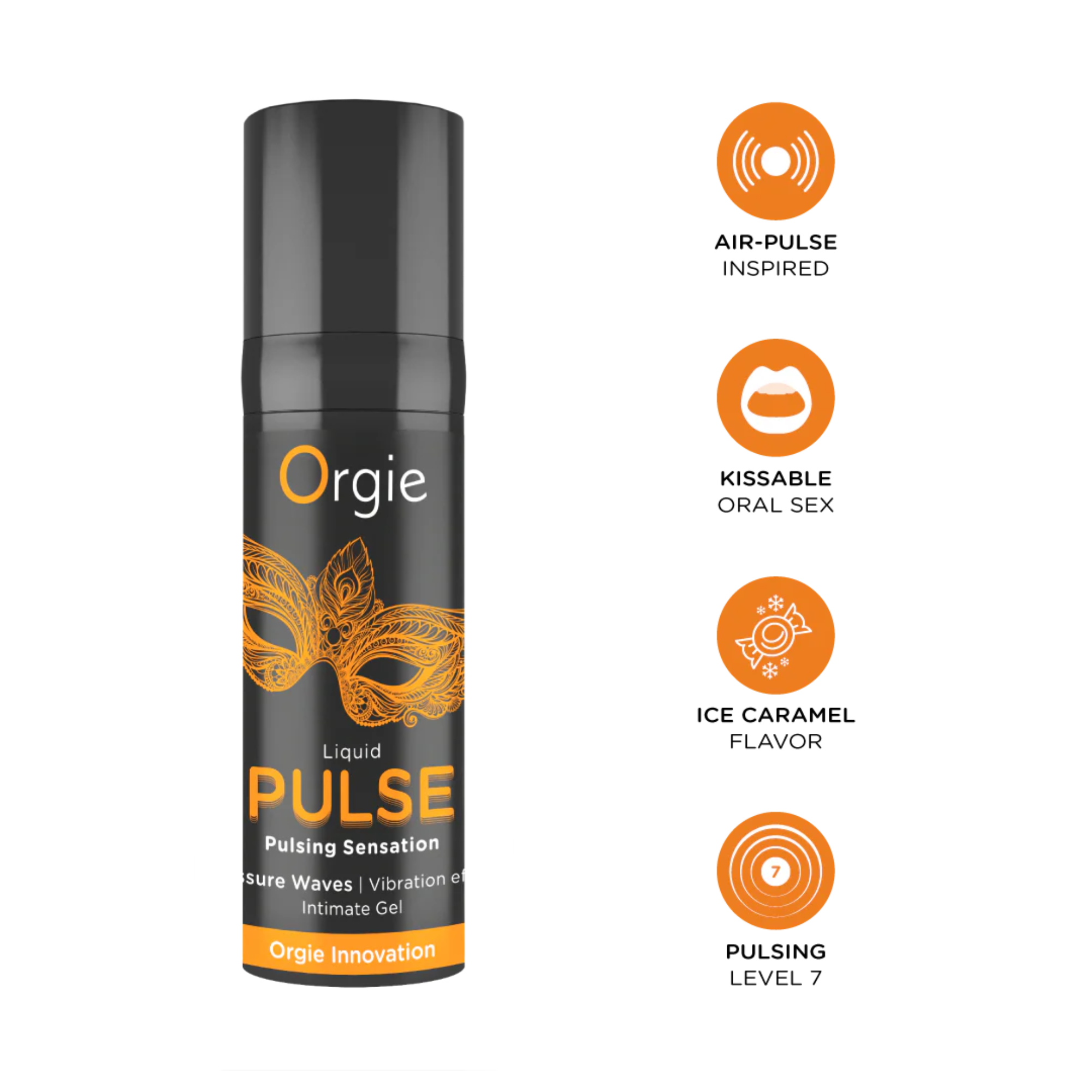 Orgie Liquid Pulse Pulsing Sensation Gel 0.5 fl oz Imagen secundaria del producto