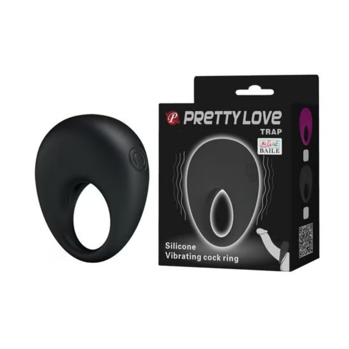 Pretty Love Trap Vibrating C-Ring | WorldCondoms