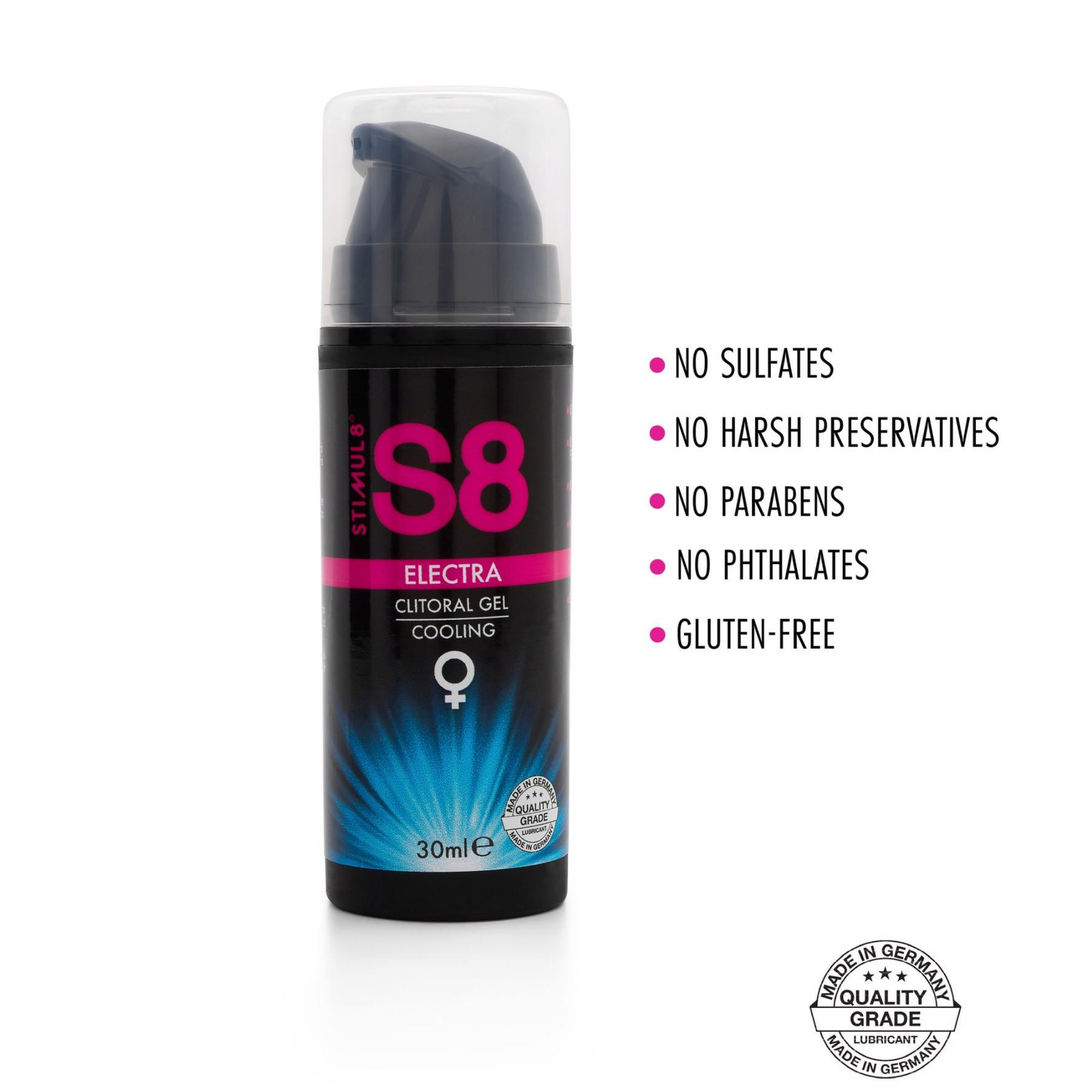 S8 Electra Gel refrescante para el clítoris 30 ml Imagen secundaria del producto