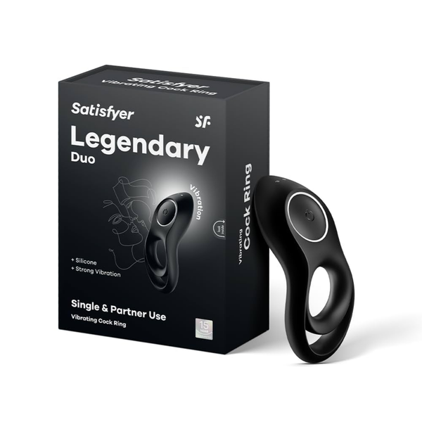 Satisfyer Legendary Duo C-Ring Black | WorldCondoms