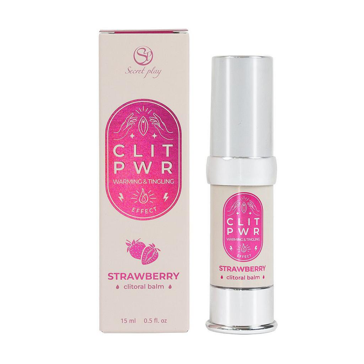 Secret Play Clit Pwr Strawberry Clitoral Balm 0.5 fl.oz Imagen principal del producto