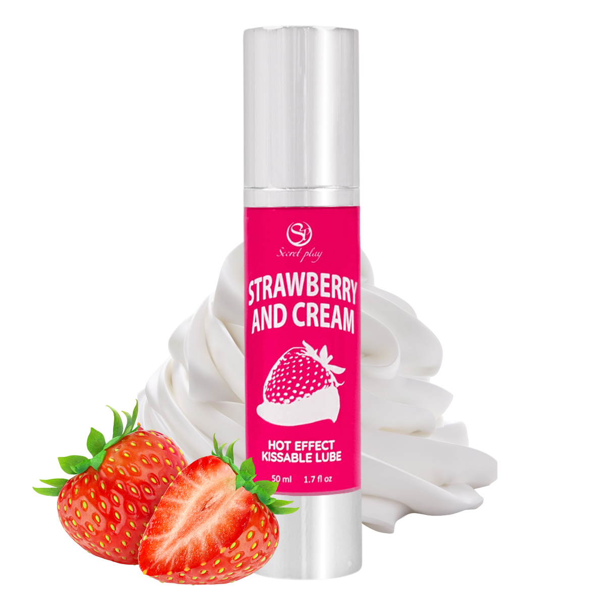 Secret Play Strawberry & Cream Hot Effect Kissable 1.7 fl.oz Imagen principal del producto