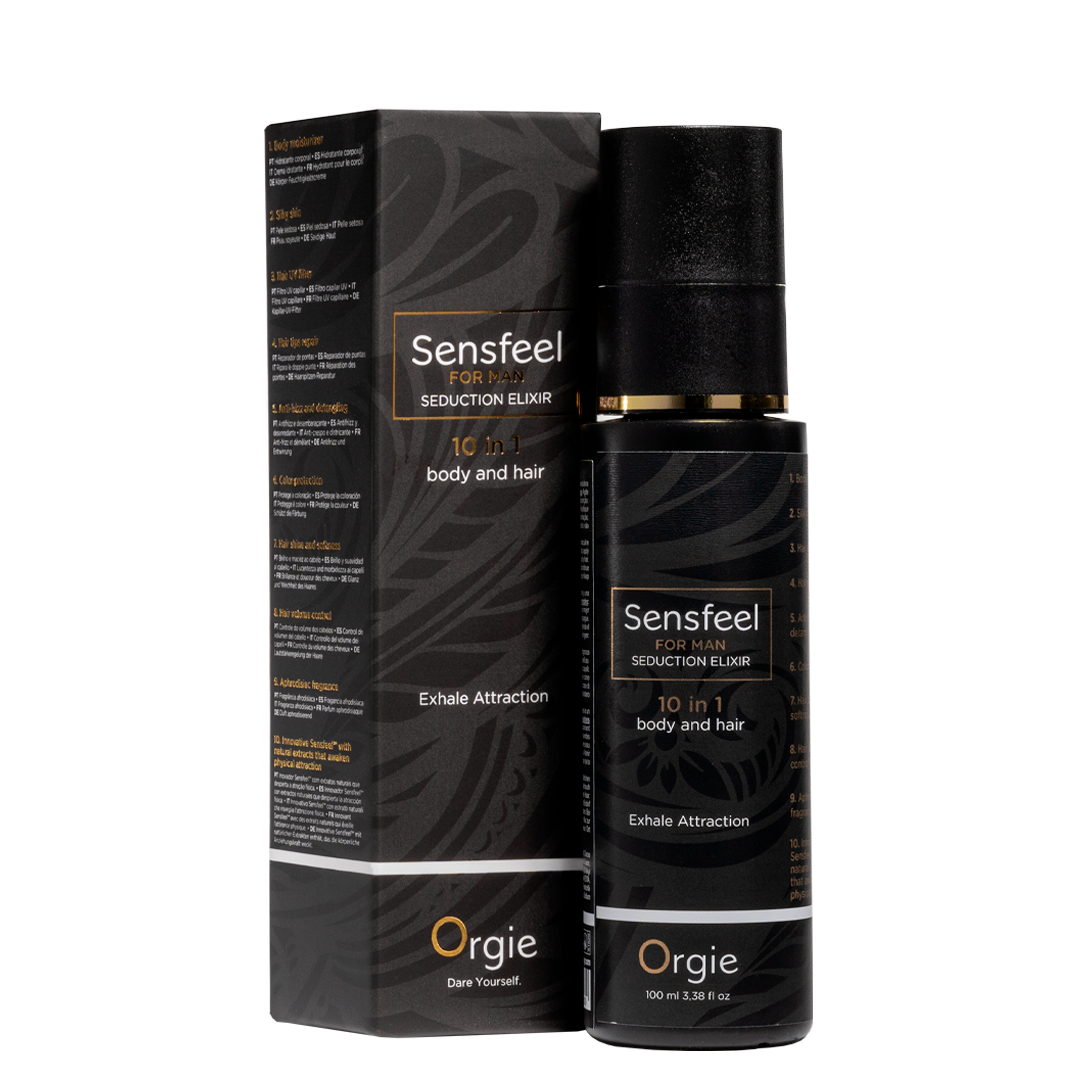 Orgie Sensfeel Seduction Elixir for Man 10in1 Body & Hair 3.38 fl oz Imagen principal del producto