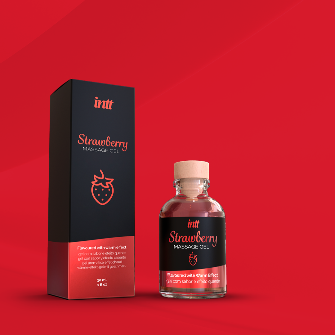 intt Gel de masaje besable de Fresa 30 ml Imagen secundaria del producto
