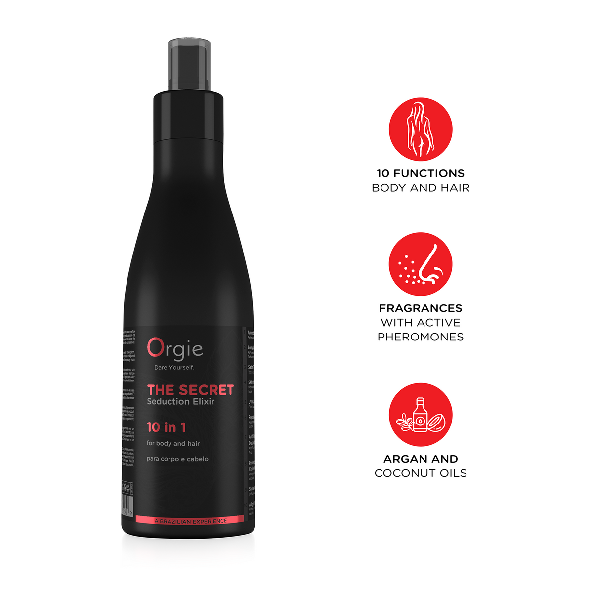 Orgie The Secret Seduction Elixir 10in1 Body & Hair 6.7 fl oz