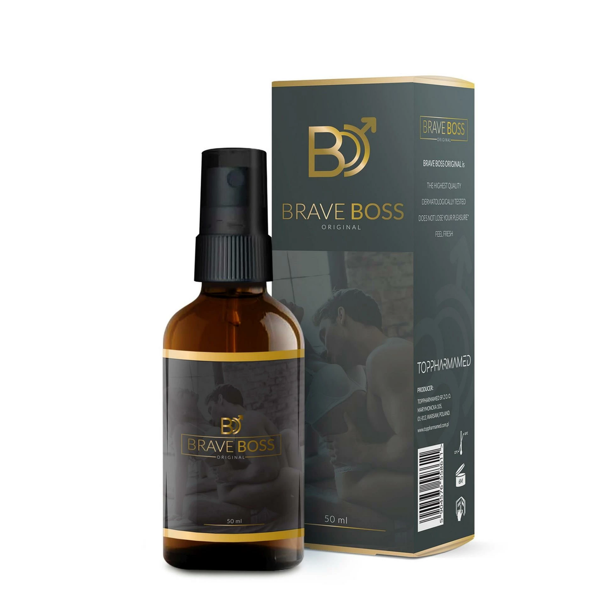 Toppharmamed Brave Boss Original Spray 1.7 fl.oz Imagen principal del producto