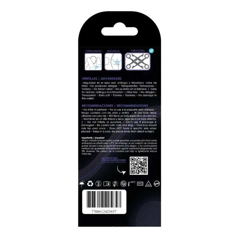 Uniq Oral Love Condoms Pack 3 back