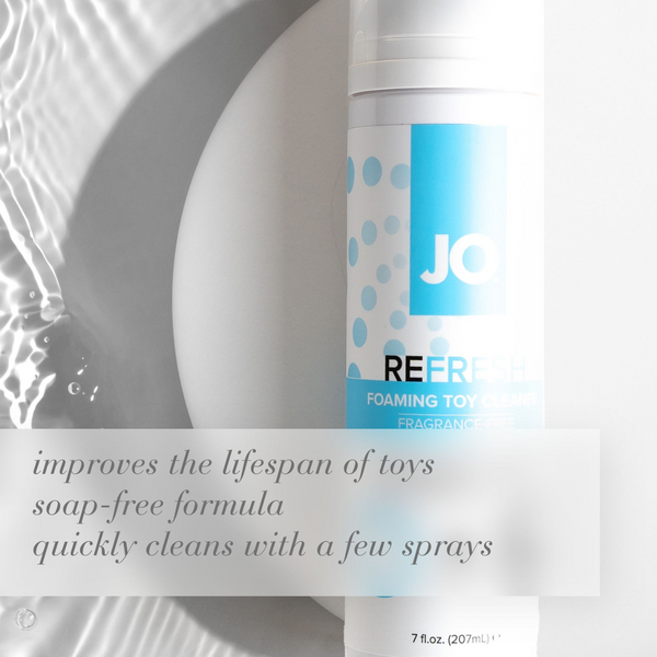 JO Refresh Foaming Toy Cleaner Fragrance Free - soap-free