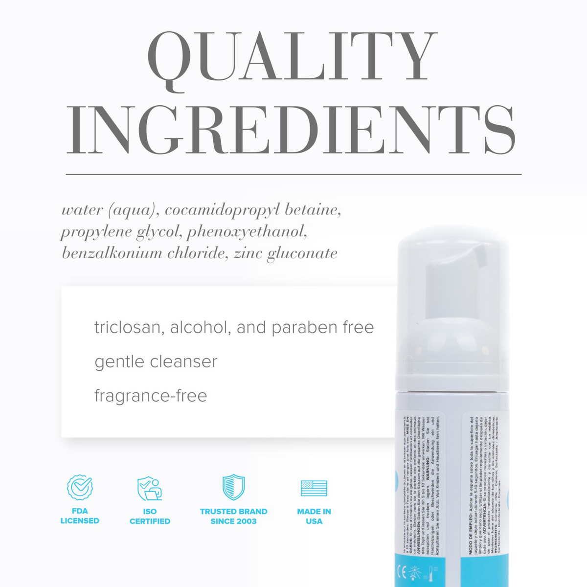 JO Refresh Foaming Toy Cleaner Fragrance Free - quality