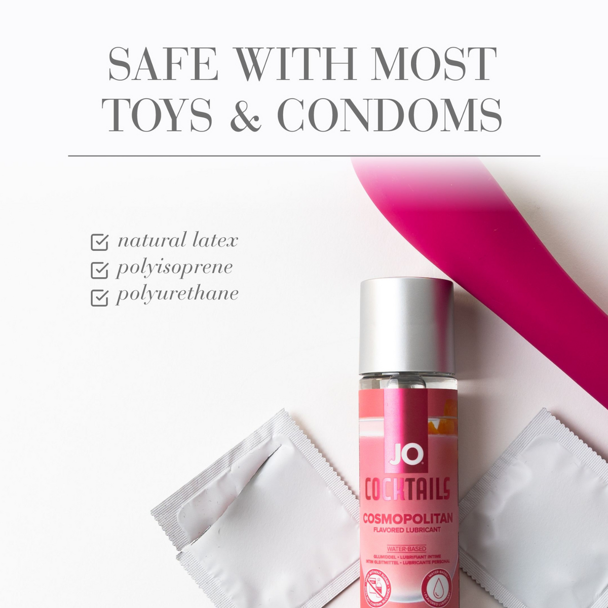 JO Cocktails Cosmopolitan Flavored Lube 2 fl oz - safe to use