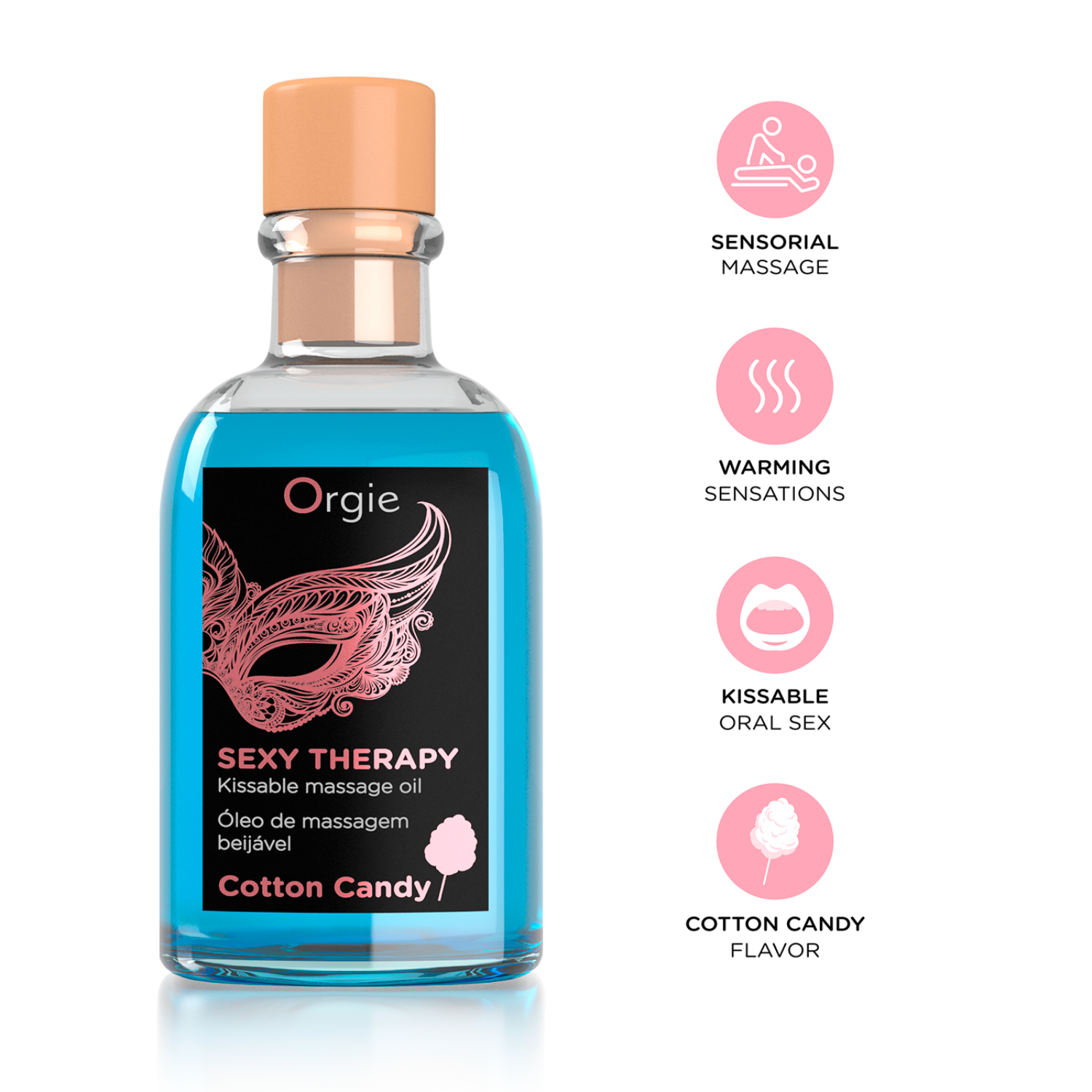 Orgie Sexy Therapy Kit de masaje Cotton Candy 100ml Imagen secundaria del producto