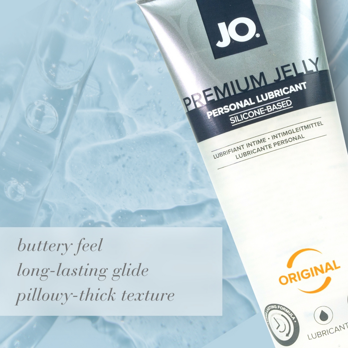JO Premium Jelly Original Silicone-Based 4 fl oz - long lasting