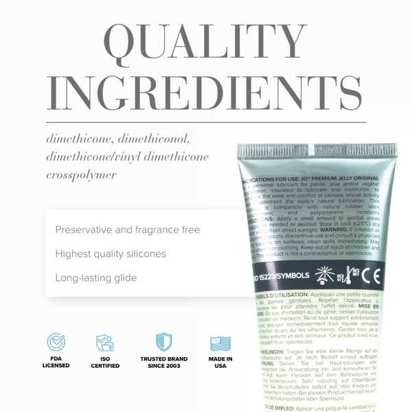 JO Premium Jelly Original Silicone-Based 4 fl oz - quality