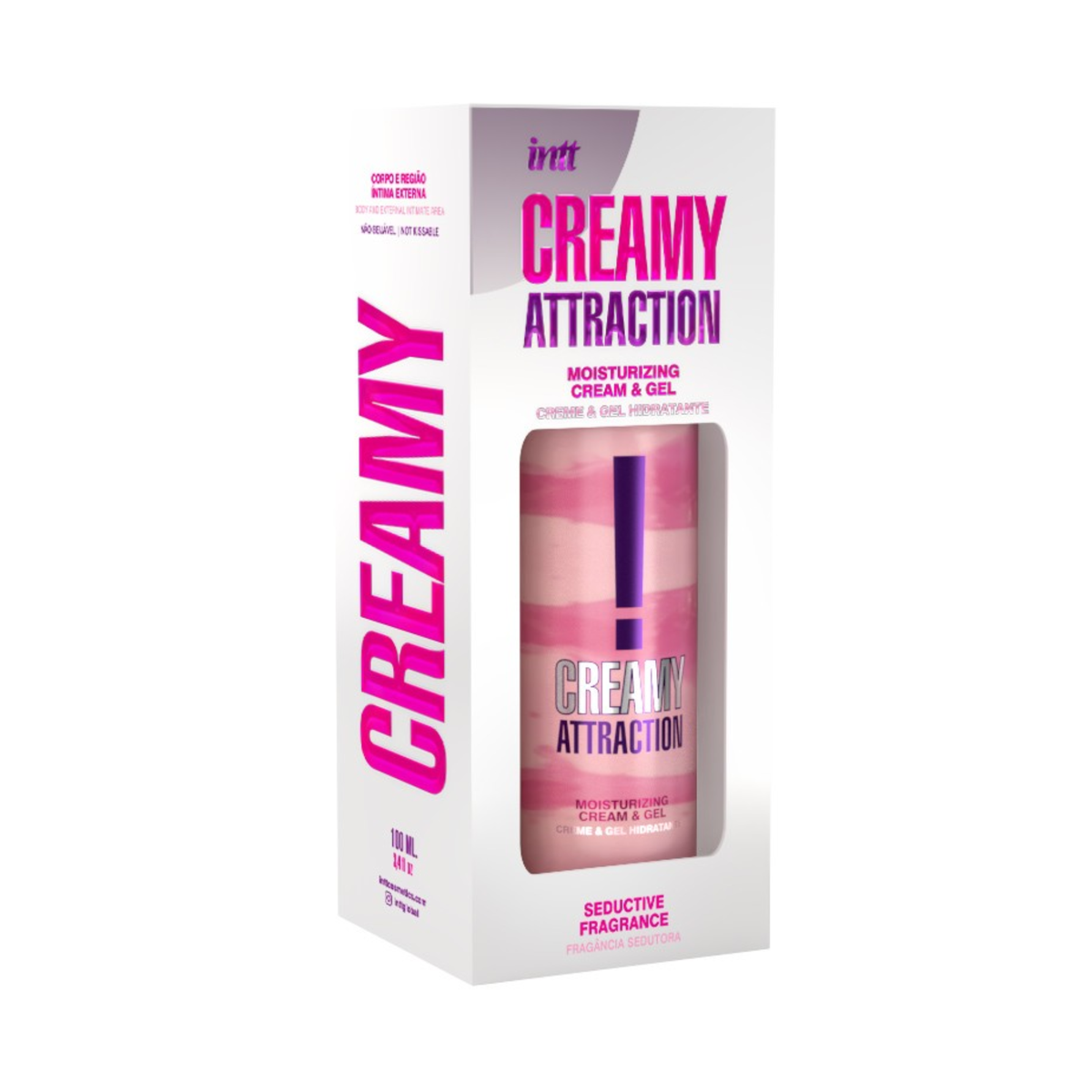 Intt Creamy Attraction Moisturizing Cream & Gel with Seductive Fragrance in the white background. Imagen principal del producto