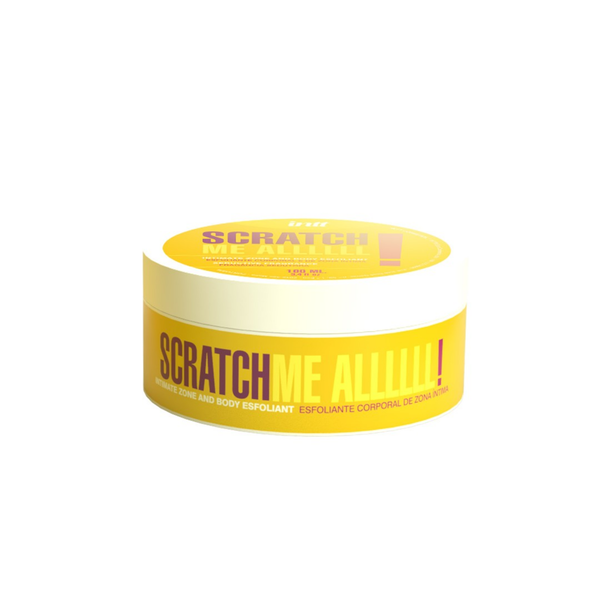 intt Scratch Me All Intimate Zone & Body Exfoliant 3.4 fl.oz in a white background.