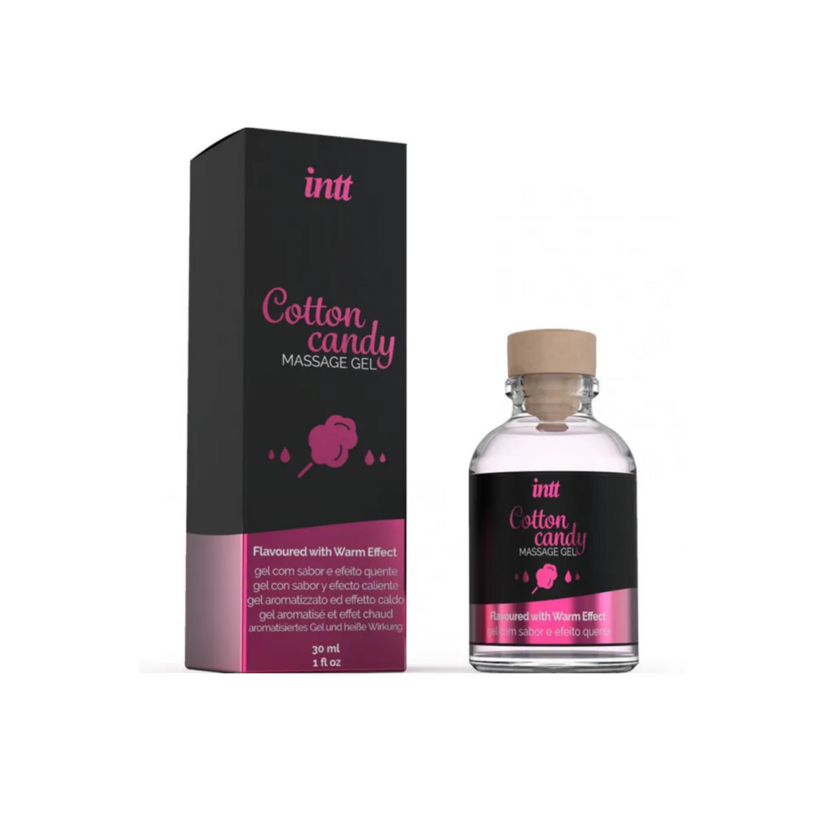 intt Cotton Candy Kissable Massage Gel 1 fl.oz