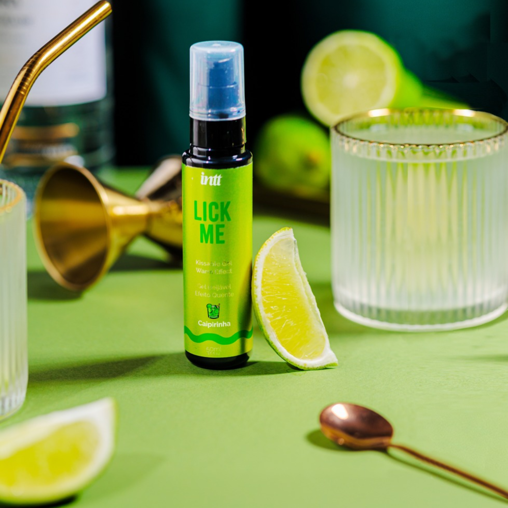 Gel de calentamiento intt Lick Me Caipirinha 47 ml Imagen secundaria del producto