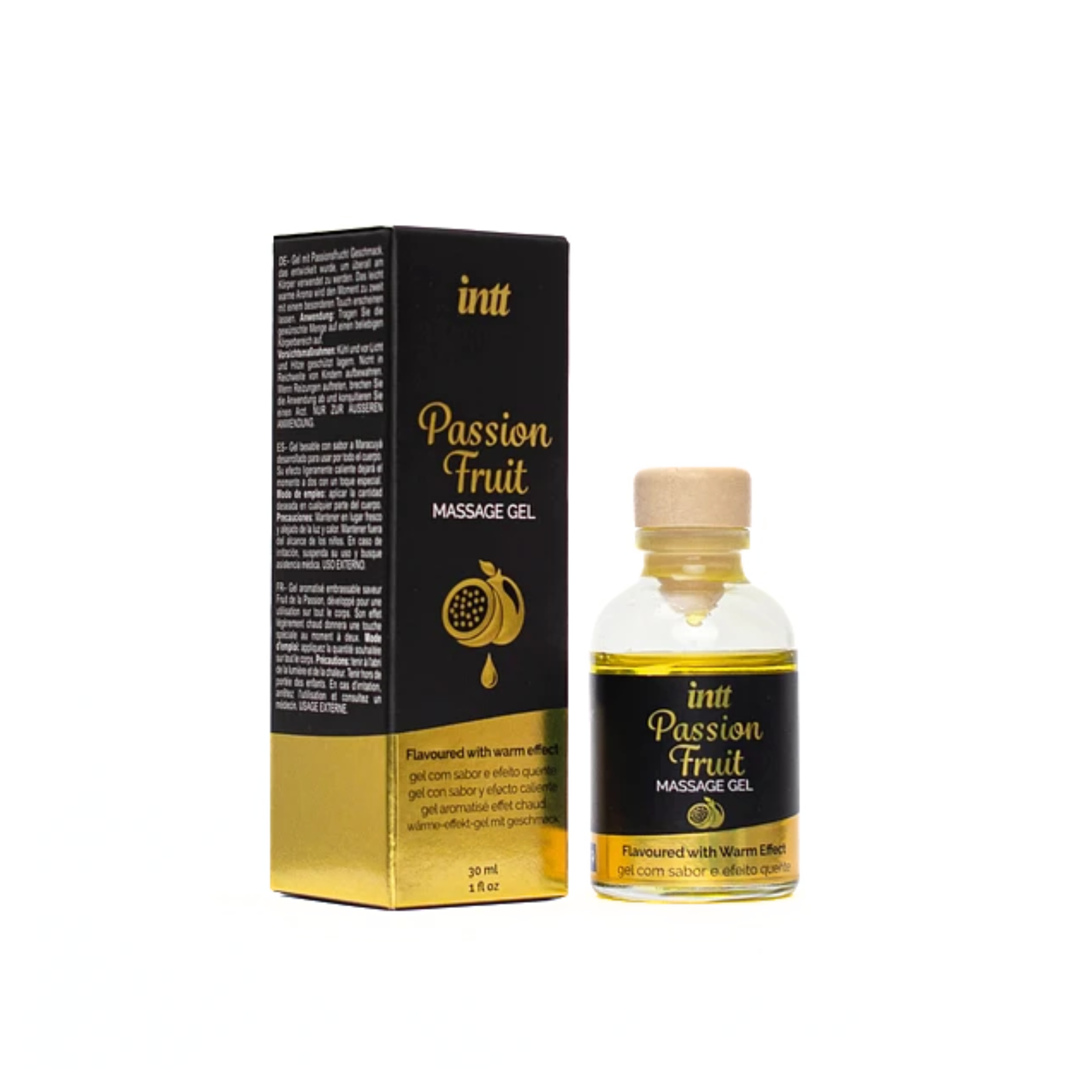 intt Gel de masaje besable de fruta de la pasión 1 fl.oz Imagen secundaria del producto