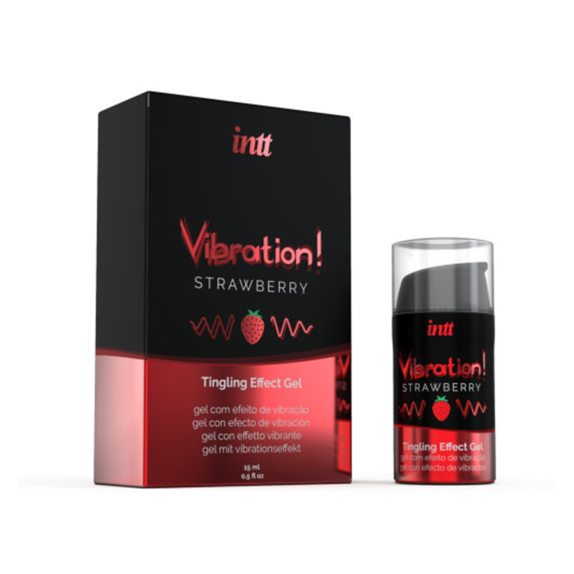 Vibración líquida de Fresa intt 15 ml Imagen secundaria del producto