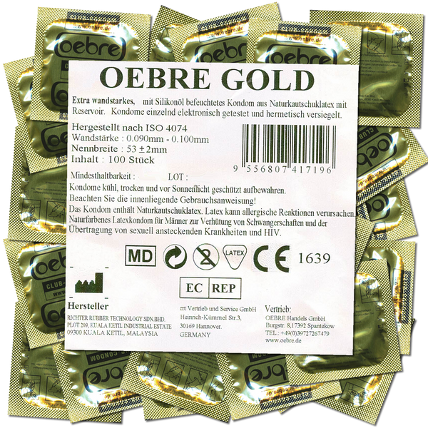Oebre CLUB-Condom Gold | WorldCondoms