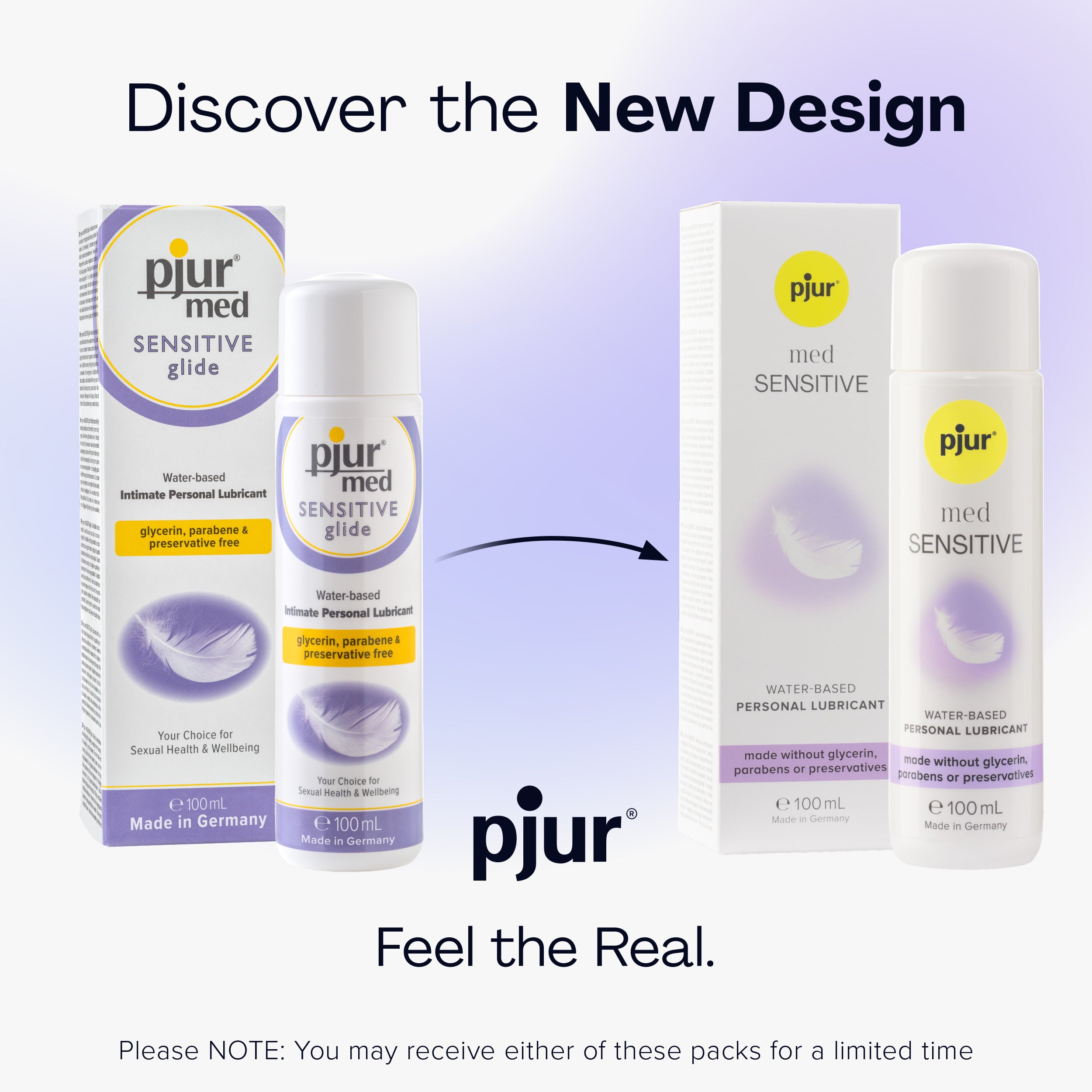pjur med Sensitive Glide 100ml Imagen secundaria del producto