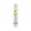 A white bottle of pjur WOMAN Nude 100ml water-based personal lubricant with a yellow logo and teal accents on a white background.