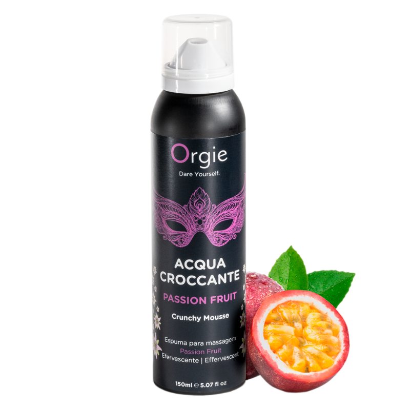 Orgie Acqua Croccante Mousse crujiente de maracuyá 150ml Imagen secundaria del producto