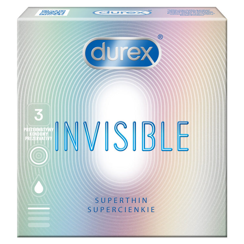 Durex Invisible Super Thin Condoms Box of 3 Imagen principal del producto