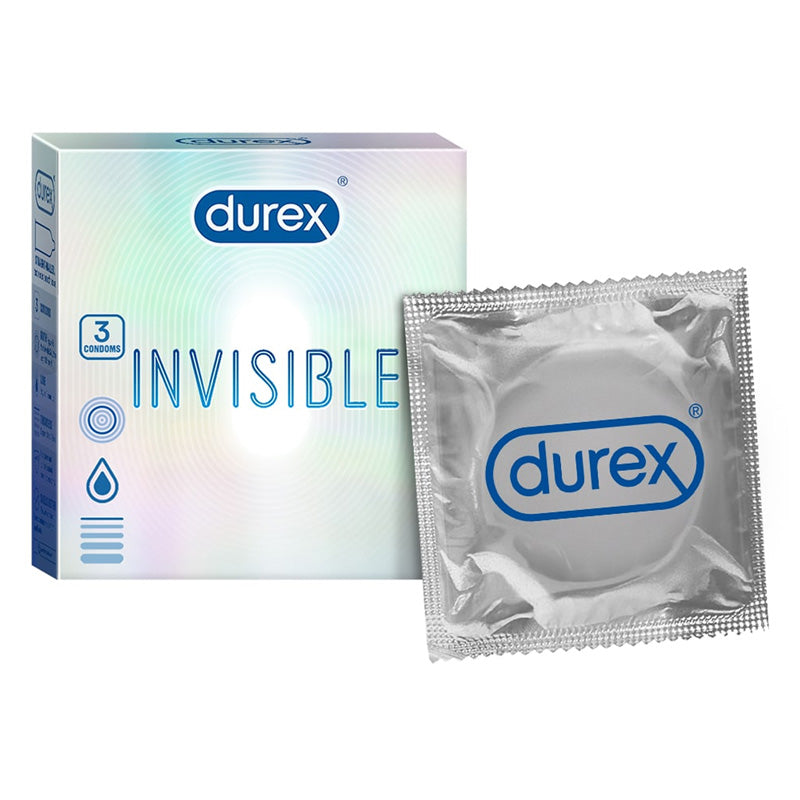 Durex Invisible Lubricated Paquete de 3 Imagen secundaria del producto