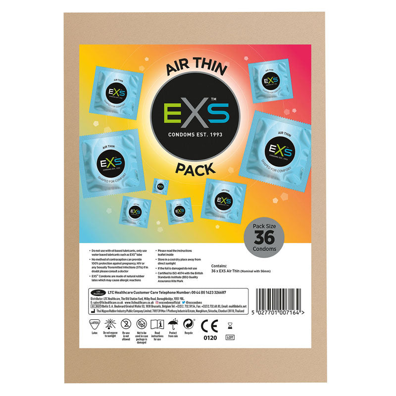 EXS Air Thin Pack 36 Front | WorldCondoms Imagen principal del producto