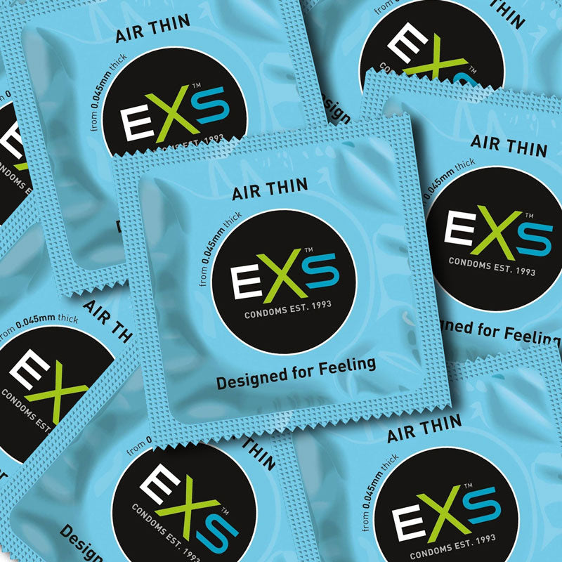 EXS Air Thin Condoms Flatlay | WorldCondoms