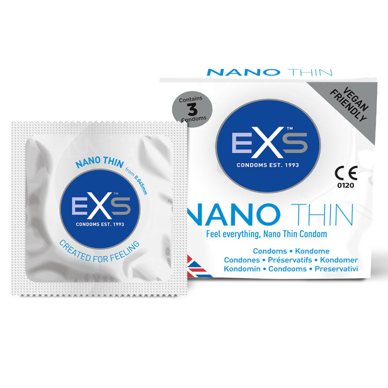EXS Nano Thin Condom & Box 3 | WorldCondoms
