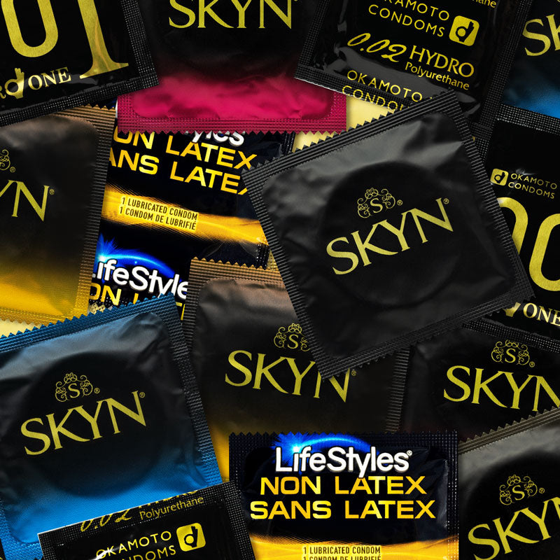 Paquete de muestra de condones sin látex Imagen secundaria del producto