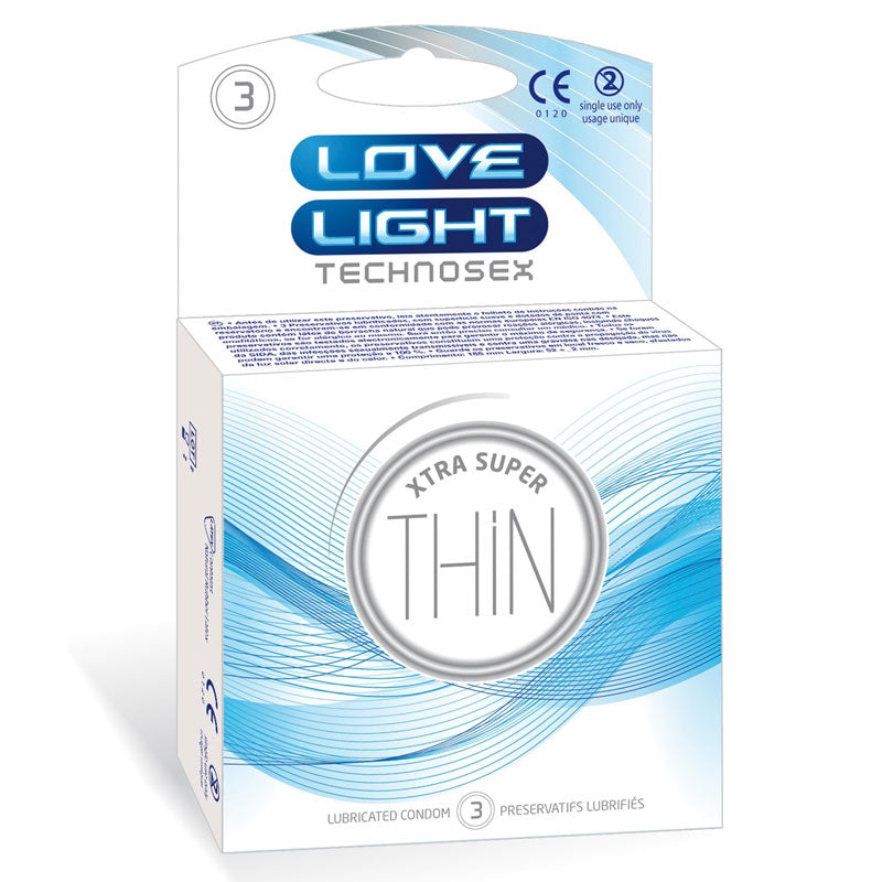 Love Light Xtra Super Thin Box 3 | WorldCondoms Imagen principal del producto