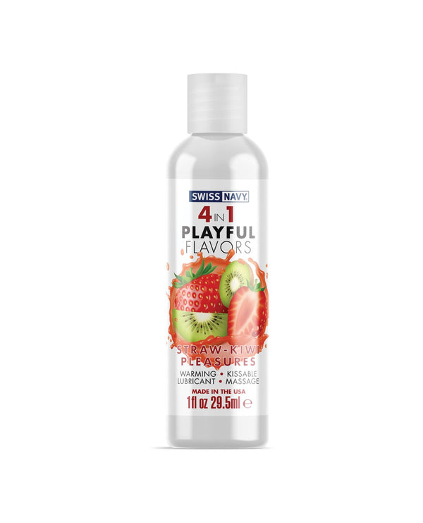 Swiss Navy 4 en 1 Placeres de fresa y kiwi