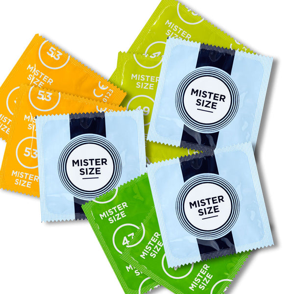 Mister Size Condones ajustados Muestra 3 x Paquete de 3