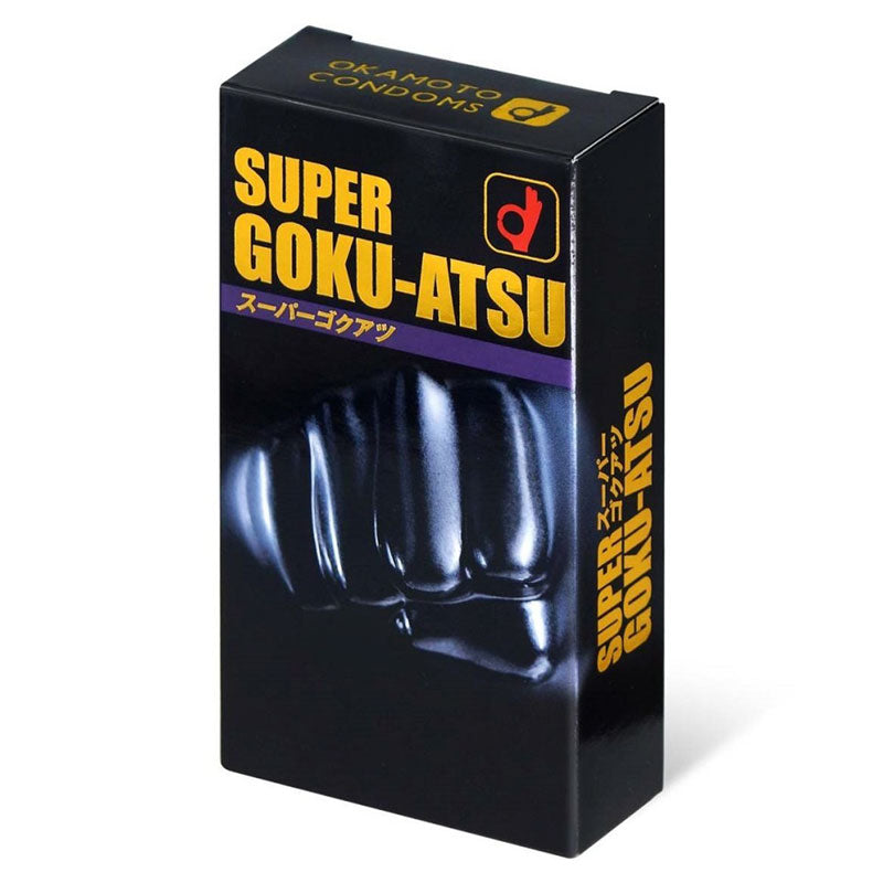 Okamoto Super Goku-Atsu Negro Paquete de 10 Imagen secundaria del producto