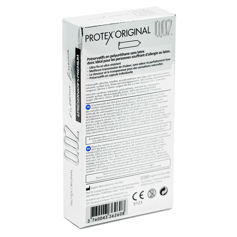 Protex Original Ultra Thin 002 paquete de 6 Imagen secundaria del producto