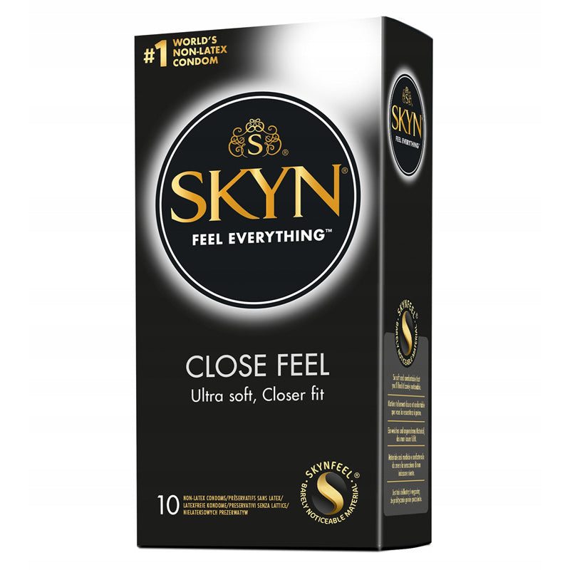 SKYN Feel Everything Close Feel Ultra soft, Closer fit box of 10 condoms. 