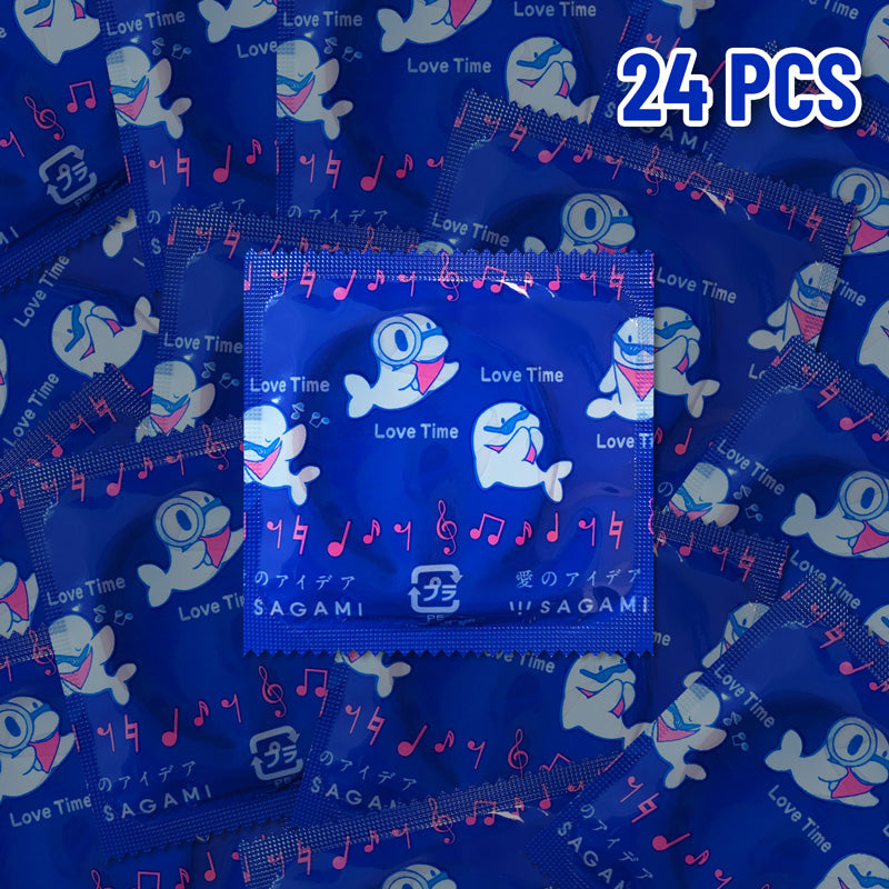 Sagami Love Time Thin 0.04mm Pink Color Condoms 24 PCS