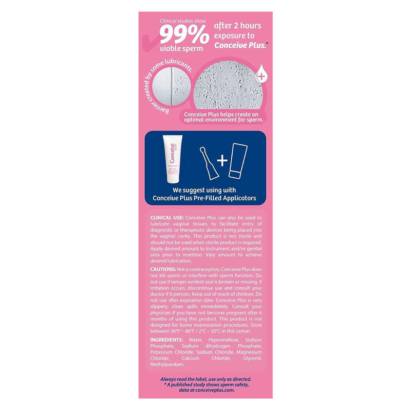 Lubricante Sasmar Conceive Plus Fertility 75ml Imagen secundaria del producto