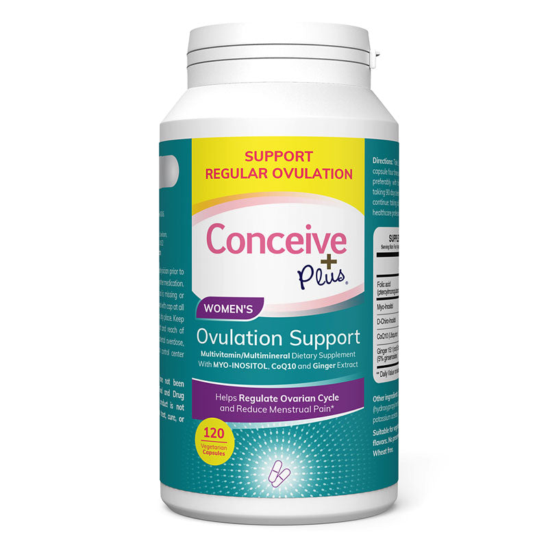 Sasmar Conceive Plus Women's Ovulation Support Caps 120 | WorldCondoms Imagen principal del producto