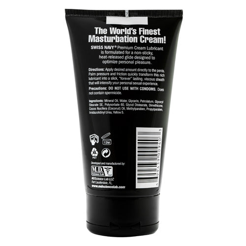 Crema de masturbación Premium Swiss Navy en tubo Imagen secundaria del producto