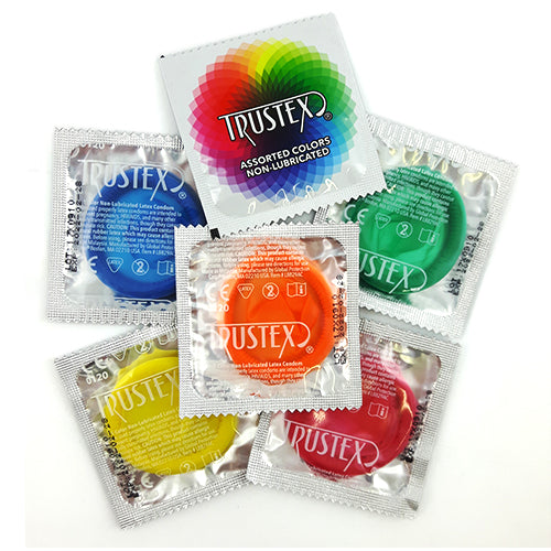 Trustex Assorted Colors Non-Lubricated Imagen secundaria del producto